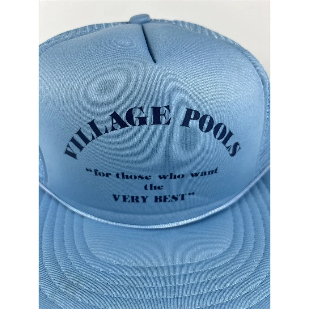 Vintage Village Pools Civic Trucker Cap‎ Snapback Hat Local Workwear